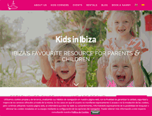 Tablet Screenshot of kidsinibiza.com